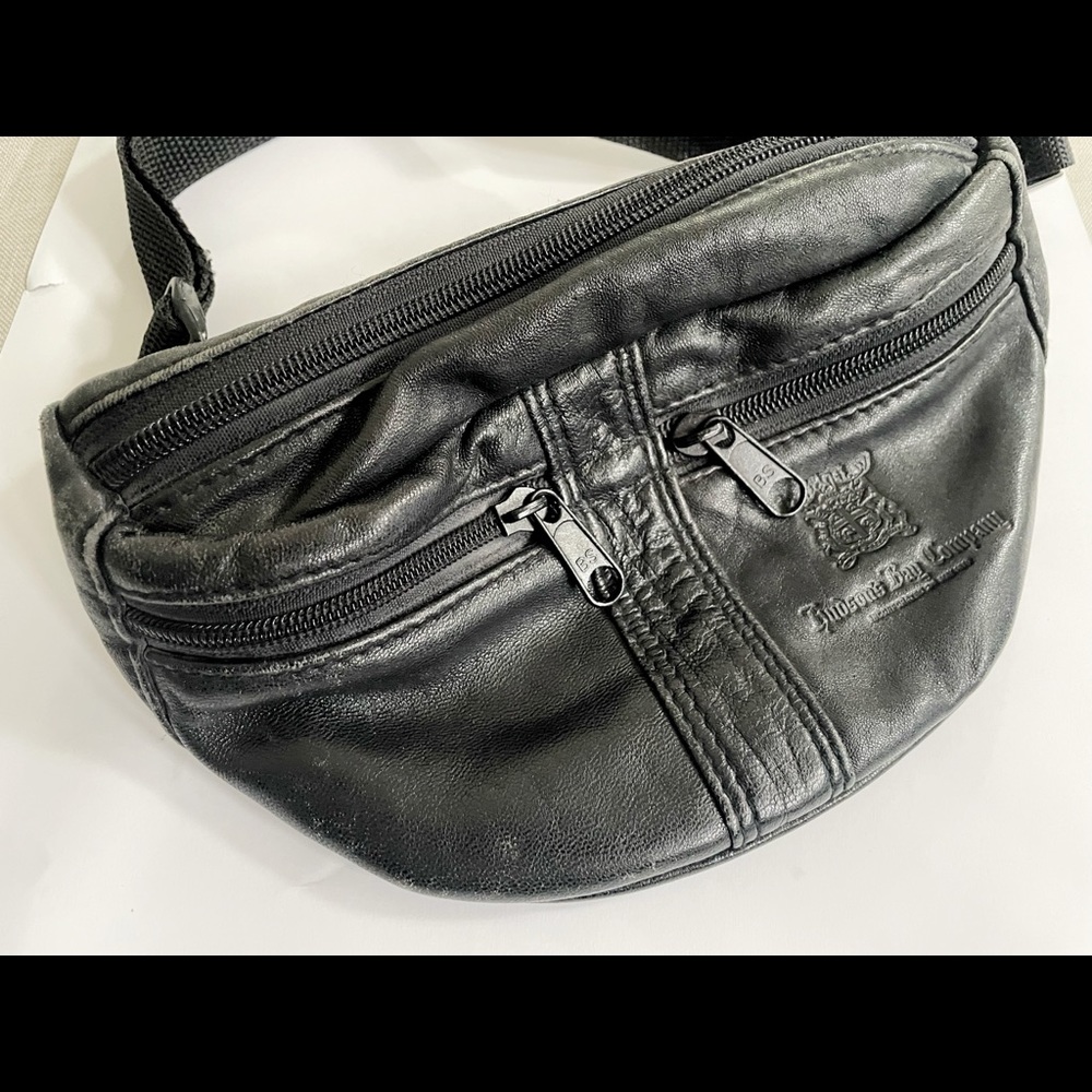 Vintage Leather Hip / Fanny Pack by Hudson Bay Company